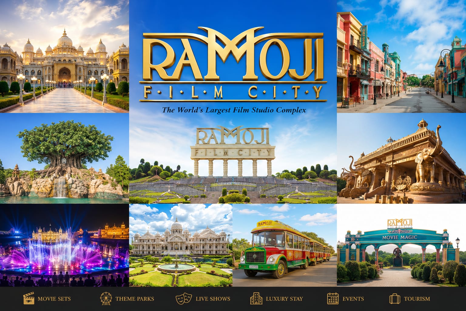 Ramoji Film City — one of the world's largest film studio complexes, near VanThara Homestay